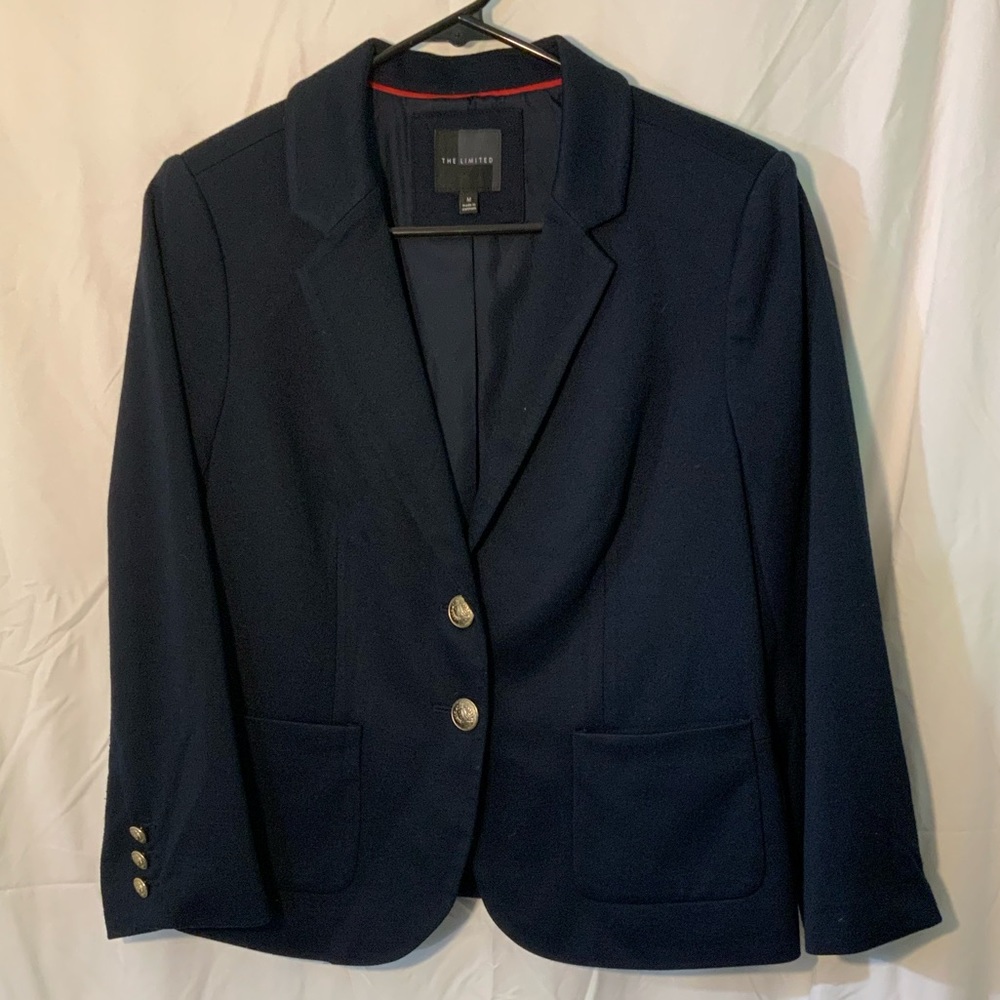 Navy collared blazer, The Limited, size M